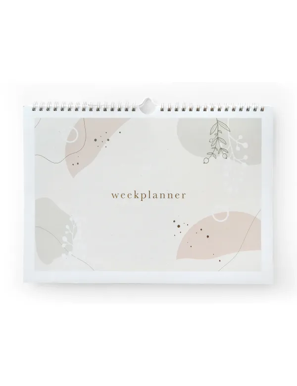 Weekplanner inclusief stickervel - Eclipse - Geen voorgedrukte data