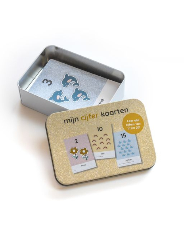 Mijn cijferkaarten in blik Mijn cijferkaarten in blik