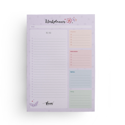 Werkplanner - A4 - Lila