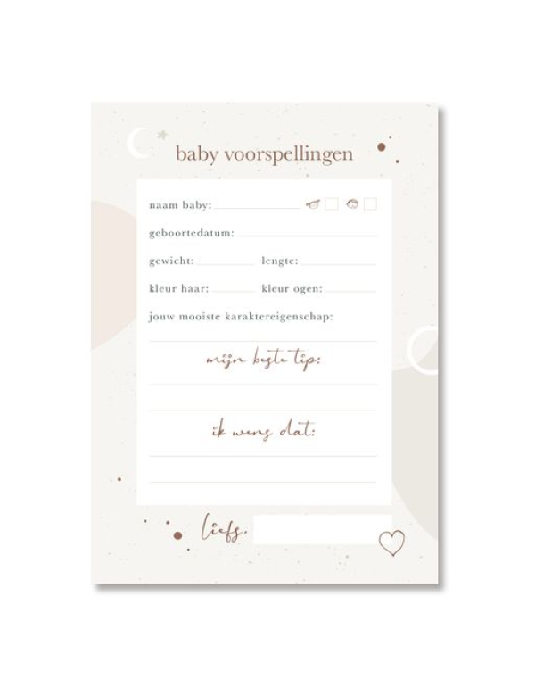 Mijn babyshower invulkaarten (30stuks) eclipse Mijn babyshower invulkaarten (30stuks) eclipse