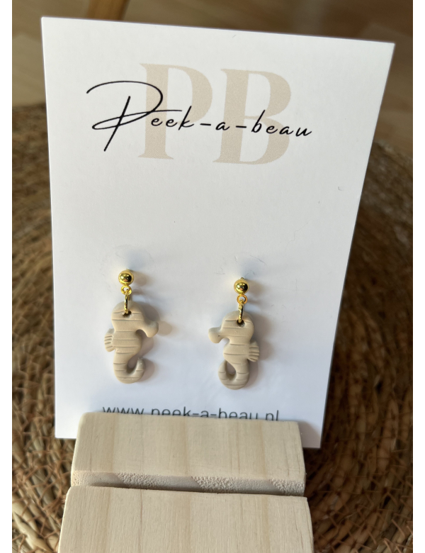 Kinderoorbelletjes Seahorse beige Kinderoorbelletjes Seahorse beige