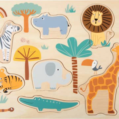 Puzzelset Safari - hout