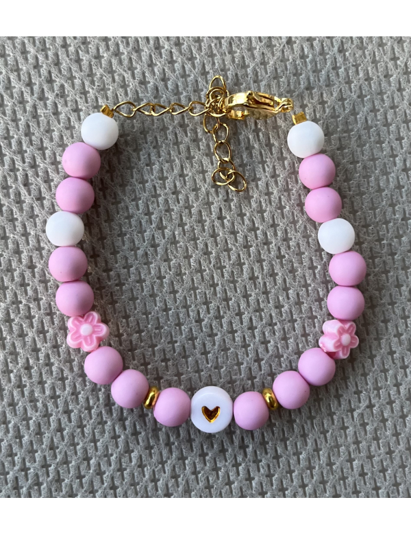 Armband roze - hart Armband roze - hart