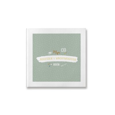 Mijn adressen- & wachtwoordenboek - groen - Universe collectie