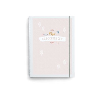 Mijn geboorteboek/kraambezoekboek - roze - Universe collectie