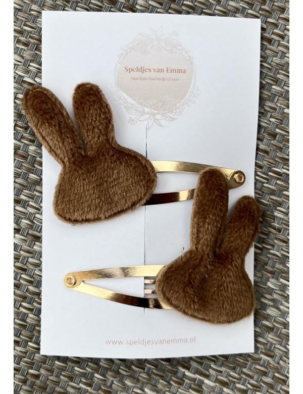 Speldje konijn bruin